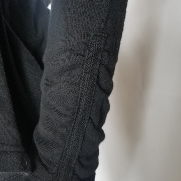 Free People Black Stud Snap Buttons Cardigan    - Picture 6 of 7